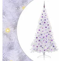 Syfax Albero di Natale artificiale Bianco 210 cm PVC e Acciaio