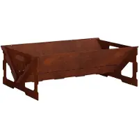 vidaXL Caminetto da esterno, aspetto arrugginito, 60 x 40 x 20 cm, acciaio resistente alle intemperie