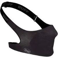 Buff Mascherina protettiva naso-bocca con filtro, colore nero solido