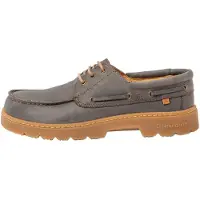 El naturalista unisex. 252581150005_0B0 N5258 Scarpe Nomad in pelle grigio-blu (44), Basso, Stringhe, Casual