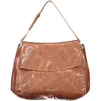 Desigual , Zaino effetto pelle medio, Donna, Poliuretano, Marrone, U