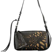 Desigual , Borsa traforata media, Donna, Poliuretano, Nero, U