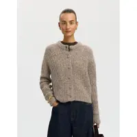 Selected Cardigan A Maglia Donne Grigio L