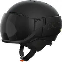 POC - Casco da sci con visiera integrata - Levator MIPS Uranium Black Matt - Taglia 55-58 cm - Nero