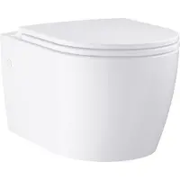 GROHE WC sospeso senza bordo Start Round Washdown WC bianco alpino incl. sedile WC