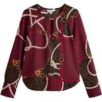 Next Camicia da donna beige / marrone / giallo / borgogna