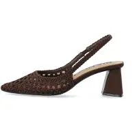 Bianco Biamaralyn Intrecciato Slingback