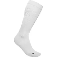 Bauerfeind Run Ultralight Compression Socks Calze tecniche a compressione Uomo (38-40 - Wade L, bianco/grigio)