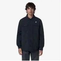 K-way per uomo. K2136JW Giacca Umbert Plain Warm blu marino (L), Casual, Polister riciclato, Navy