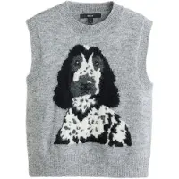 Next Pullover grigio scuro / grigio sfumato / nero / bianco