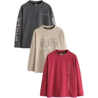 Ted Baker Maglietta beige / grigio scuro / rosso