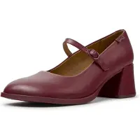 Camper per donna. K201799-009 Scarpe in pelle Kora bordeaux (40), 5 a 8cm, Fibbia, Casual, Granata