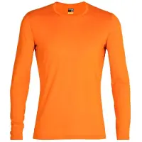 Icebreaker 200 Oasis L/S Crewe Intimo lana merinos Uomo (XL, arancione)