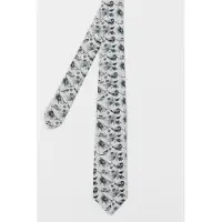 Paul Smith Men Tie Sml Thistleberry Ice White Taglia: 8 | Cravatte Outlet | Uomo | Bianco