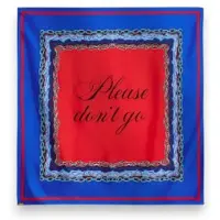 Essentiel Antwerp per donna. KLASSIK Foulard stampato Klassik blu (OSFA), Seta, Classico
