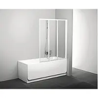Ravak Schermo per vasca da bagno VS3 100 Bianco+Rain 795P010041