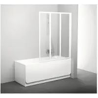 Ravak Schermo per vasca da bagno Supernova VS3 130 bianco+Grape 795V0100ZG