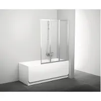 Ravak Schermo per vasca da bagno Supernova VS3 100 satinato+trasparente 795P0U00Z1