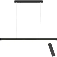 HOMCOM Lampada a sospensione LED da 114 cm, dimmerabile e regolabile in altezza, con telecomando