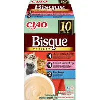 Ciao Churu Bisque Multipack Pollo Manzo Salmone E Tonno 10x40g