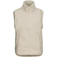 Jack Wolfskin Women's High Curl Vest Gilet in pile Donna (M, beige)