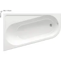 Ravak Vasca da bagno angolare CHROME 170x105 L bianco neve CA31000000