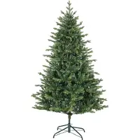 HOMCOM Albero di Natale artificiale da 180 cm con rami folti, verde