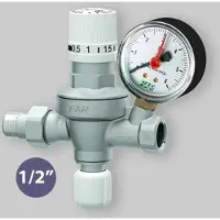 FAR Gruppo Di Riempimento Automatico Con Manometro E Manopola Numerata 1/2" M/F