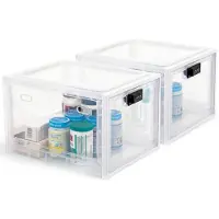 Sonstiges Contenitore di stoccaggio pieghevole con serratura a combinazione, capacità 10 litri, colore bianco