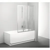 Ravak Paravento per vasca da bagno Supernova VS3 130 satin+Rain 795V0U0041