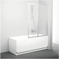 Ravak Paravento per vasca da bagno VS2 105 satin+Grape 796M0U00ZG