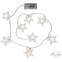 Family Catena luminosa LED natalizia - stelle - multicolore