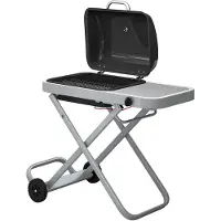 Outsunny Barbecue a gas portatile a 1 bruciatore da 2,5 kW con carrello pieghevole