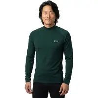 POC Layer Merino Mock Neck Jersey Maglietta tecnica ciclismo Uomo (L, verde)