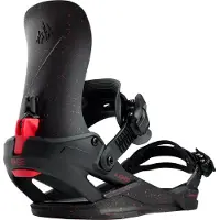 Jones Snowboards - Attacchi da snowboard - Nebula Fase Tweaker Black/Red 2027 in Nylon - Taglia 41,5-44 - Nero