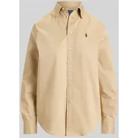 Ralph Lauren per donna. 211A92177016 Camicia in twill di cotone Classic Fit beige (M), Casual, Classico, Manica lunga