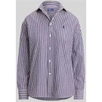 Ralph Lauren per donna. 211910743517 Camicia in cotone a righe Relaxed Fit lilla (XL), Casual, Manica lunga