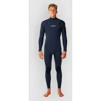 Rip Curl Muta In Neoprene A Maniche Lunghe Con Zip Sul Petto Dawn Patrol Pro 4/3 Mm