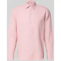 Selected Camicia In Misto Lino Uomini Rosa XL