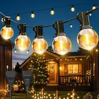StarTech.com Catena luminosa a LED con lampadine a forma di sfera G40 - Illuminazione per esterni - 9 metri - 30 lampadine a LED - Grado di protezione IP44 - Estendibile - Spina di tipo EU