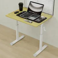 StarTech.com Scrivania regolabile in altezza - Tavolo da lavoro - 60 x 80 cm - Legno e metallo - Ideale per l'ufficio domestico - Struttura robusta con doppi supporti - Assemblaggio richiesto - Colore legno
