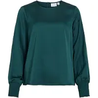 Vila Viellette Round Neck Top A Maniche Lunghe