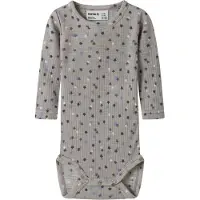 Name it Tutina / body per bambino 'NBMWomi' crema / opale / marrone scuro / grigio