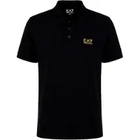 Emporio Armani per uomo. 8NPF14_PJVQZ Polo Core Identity in cotone elasticizzato nero (L), Casual, Sportivo, Multisport, Manica corta