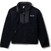Columbia Kid's Sequoia Grove Full Zip Fleece Pullover in pile Bambini (6-7 Years, nero)