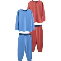 Next Pigiama blu chiaro / rosso ciliegia
