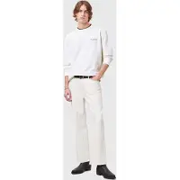 AllSaints Underground Crew Ashen White/snake Taglia: XL | Maglie a manica lunga Outlet | Uomo | Bianco