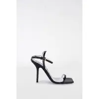 Moschino Goatskin Sandals Black Taglia: 40 | Tacchi Alti Outlet | Donna | Nero