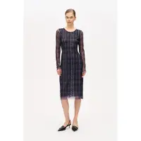 Baum und pferdgarten Jolandi Dress Navy Check Taglia: XXS | Abiti Midi Outlet | Donna | Blu