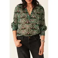 Ba&sh Long Sleeves Blouse Vert Taglia: M | Maglie a manica lunga Outlet | Donna